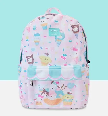 NEW Loungefly Keroppi 3D Gingham Mini Backpack Easter selling Colors Pastel Hello Kitty