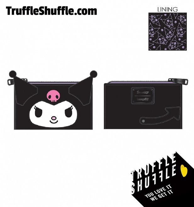 Loungefly Hello Kitty Kuromi Cosplay Flap Wallet Loungefly Hello Kitty Kuromi Cosplay Flap Wallet