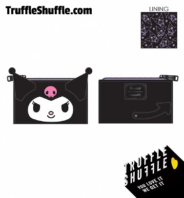 Loungefly Hello Kitty Kuromi Cosplay Flap Wallet Loungefly Hello Kitty Kuromi Cosplay Flap Wallet