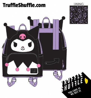Loungefly Hello Kitty Kuromi Cosplay Mini Backpack Loungefly Hello Kitty Kuromi Cosplay Mini Backpack