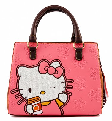 Loungefly Hello Kitty Pumpkin Spice Latte Wave Crossbody Bag Loungefly Hello Kitty Pumpkin Spice Latte Wave Crossbody Bag