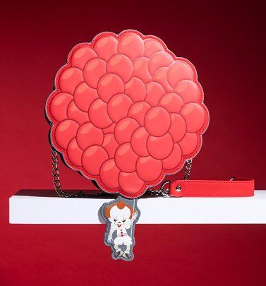 Loungefly It Pennywise You'll Float Too Balloons Crossbody Bag Loungefly It Pennywise You'll Float Too Balloons Crossbody Bag