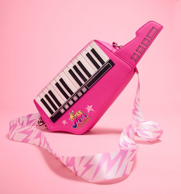 Loungefly Jem And The Holograms Figural Keytar Crossbody Bag Loungefly Jem And The Holograms Figural Keytar Crossbody Bag