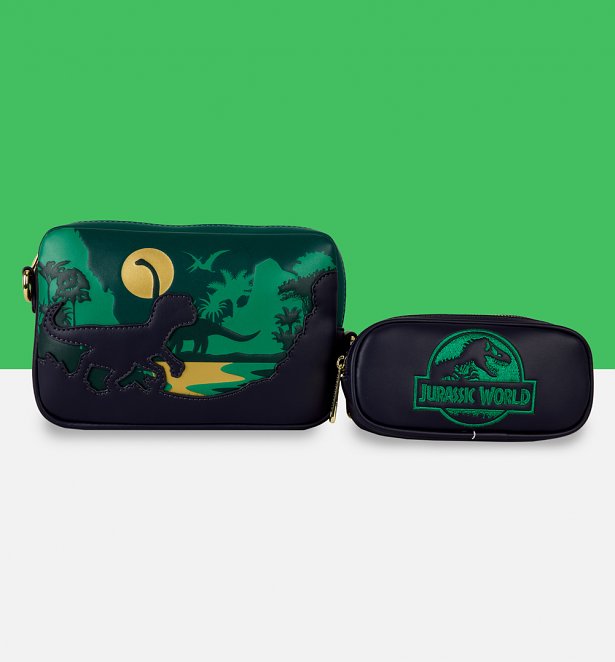 Loungefly Jurassic World Dinos Sling Bag Loungefly Jurassic World Dinos Sling Bag