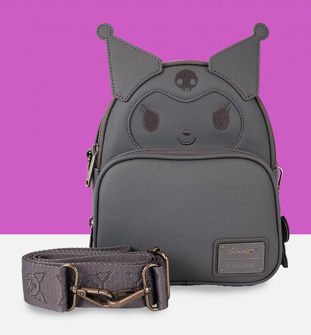 Loungefly Kuromi Convertible Mini Backpack Loungefly Kuromi Convertible Mini Backpack