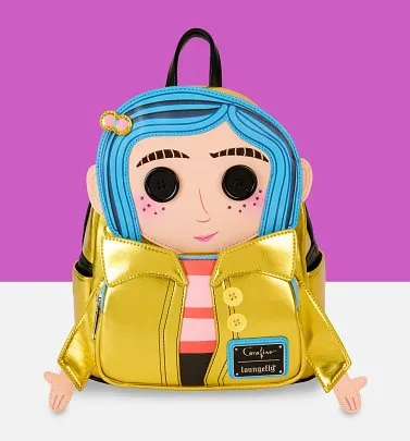 Loungefly Laika Coraline 15th Anniversary Doll Cosplay Mini Backpack