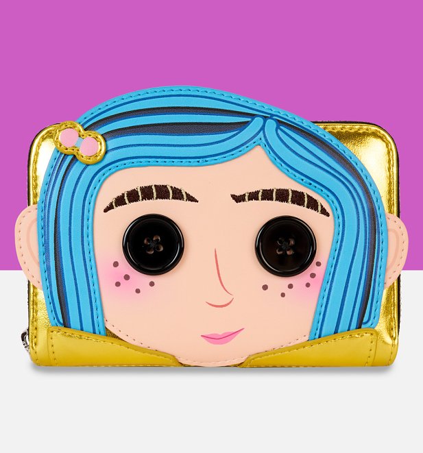 Loungefly Laika Coraline 15th Anniversary Doll Cosplay Zip Around Wallet