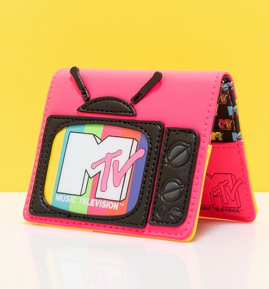 Loungefly MTV Television Bi-Fold Wallet Loungefly MTV Television Bi-Fold Wallet