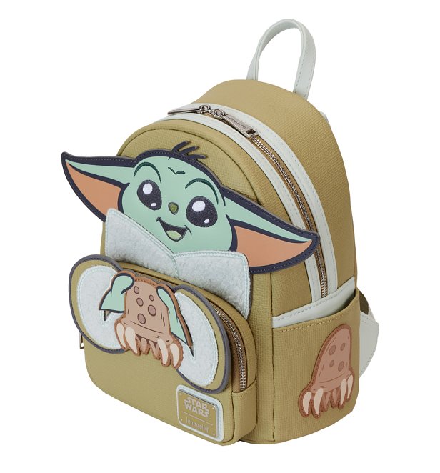 Loungefly Mandalorian Grogu And Crabbies Cosplay Mini Backpack