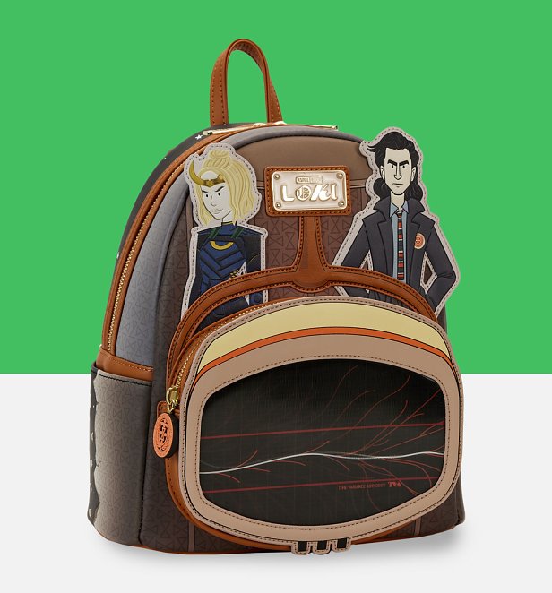 Loungefly Marvel Loki TVA Lenticular Mini Backpack