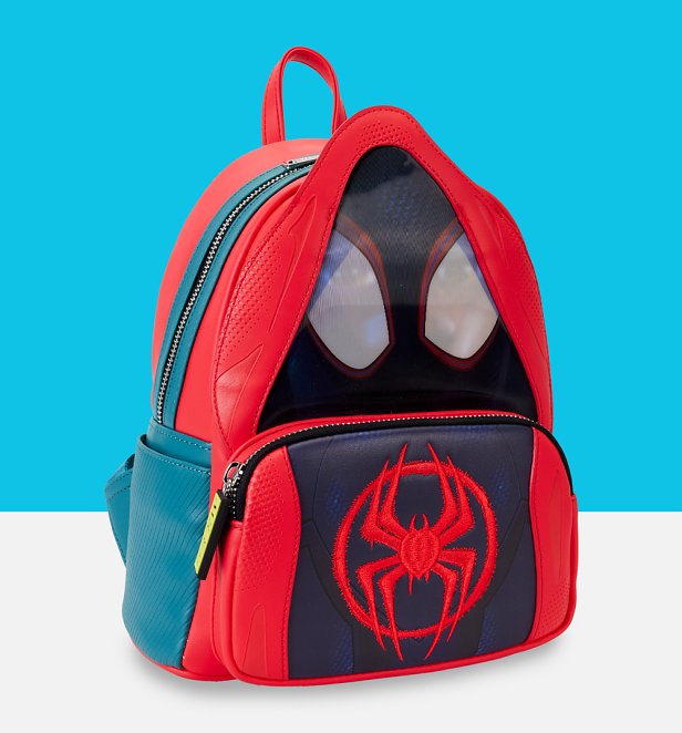 Loungefly Marvel Spider-Verse Miles Morales Hoody Cosplay Mini Backpack