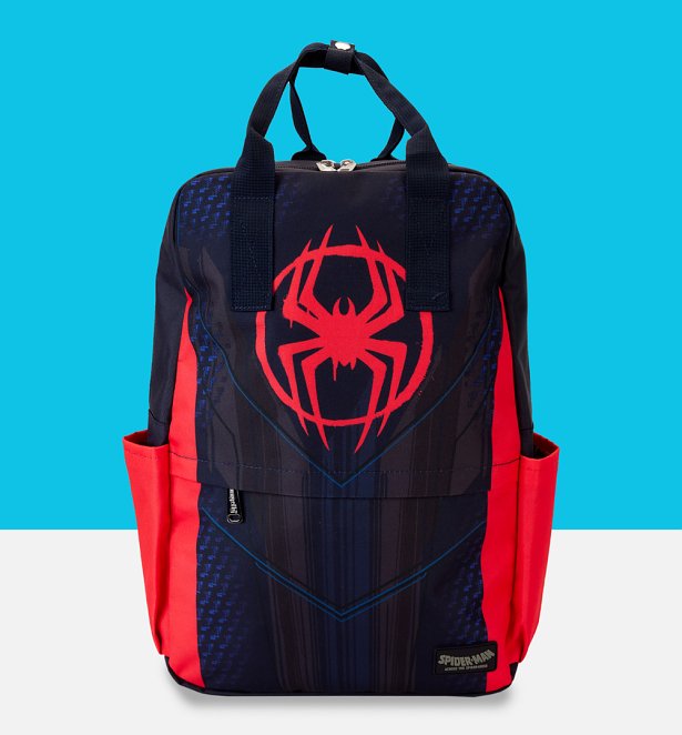 Loungefly Marvel Spider-Verse Miles Morales Suit Full Size Nylon Backpack