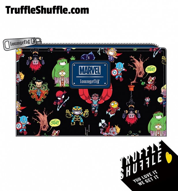 Loungefly Marvel Skottie Young Chibi Group Wallet Loungefly Marvel Skottie Young Chibi Group Wallet