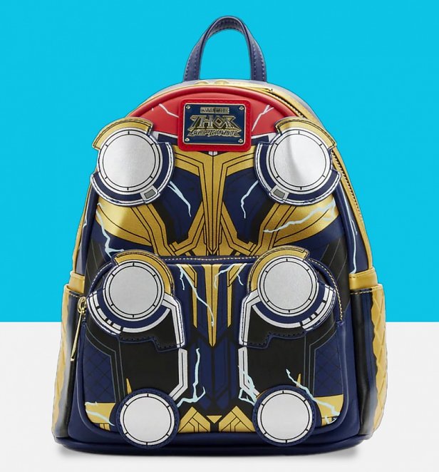 Loungefly Marvel Thor Love And Thunder Cosplay Glow In The Dark Mini Backpack Loungefly Marvel Thor Love And Thunder Cosplay Glow In The Dark Mini Backpack