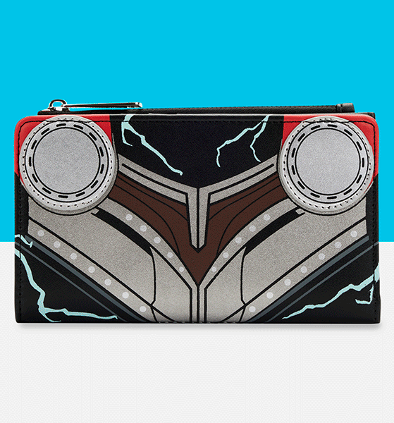 Loungefly Marvel Thor Love And Thunder Flap Wallet Loungefly Marvel Thor Love And Thunder Flap Wallet