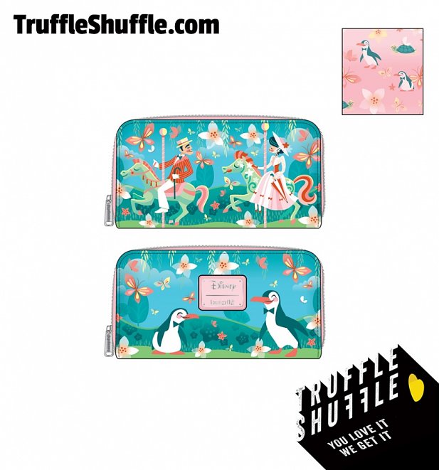 Loungefly Mary Poppins Jolly Holiday Zip Around Wallet Loungefly Mary Poppins Jolly Holiday Zip Around Wallet
