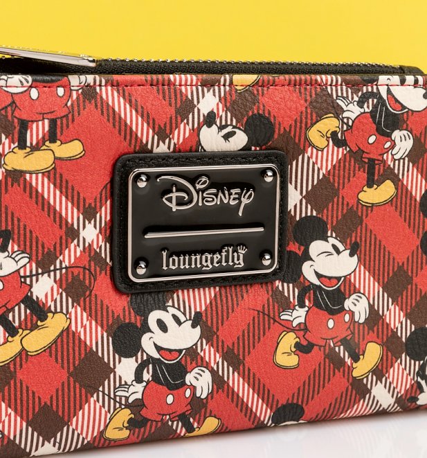 Loungefly Disney Mickey Mouse Tartan Wallet