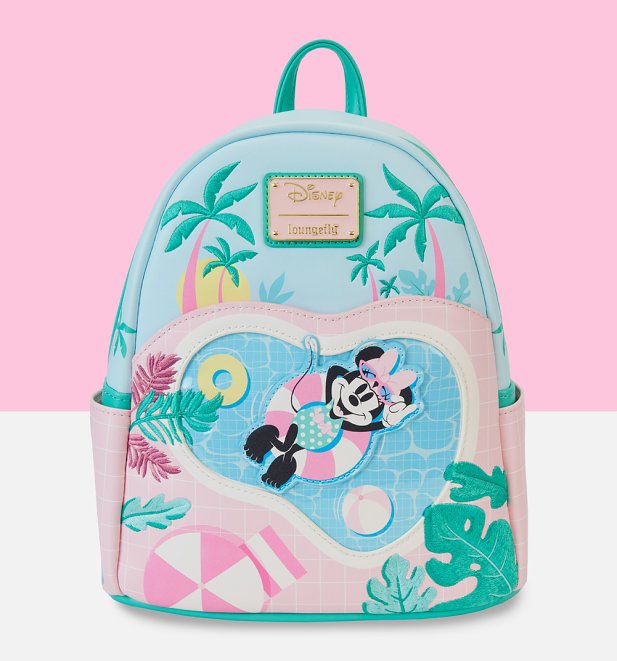 Loungefly Minnie Mouse Vacation Style Mini Backpack