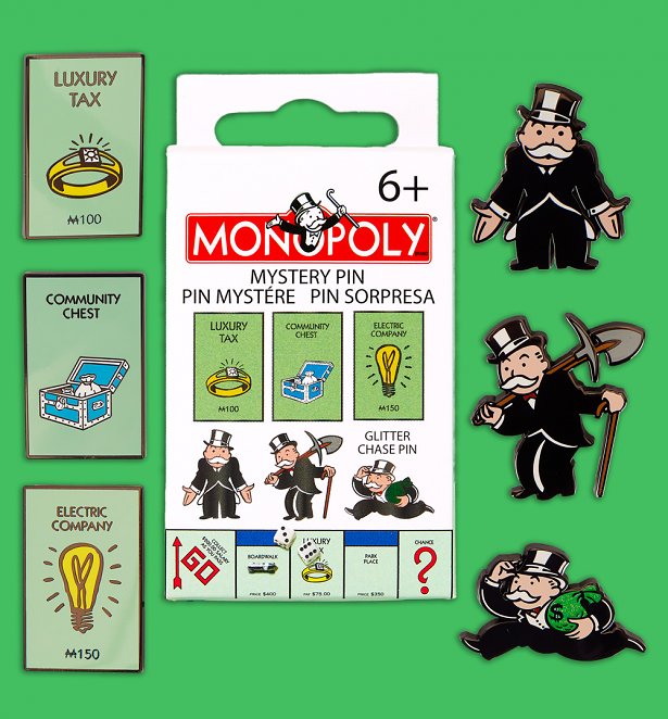 Loungefly Monopoly 90th Anniversary Blind Box Pins Loungefly Monopoly 90th Anniversary Blind Box Pins