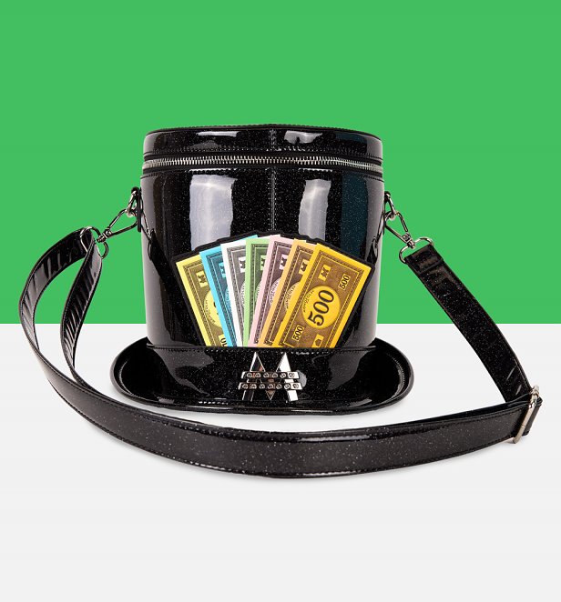 Loungefly Monopoly Top Hat Crossbody Bag Loungefly Monopoly Top Hat Crossbody Bag
