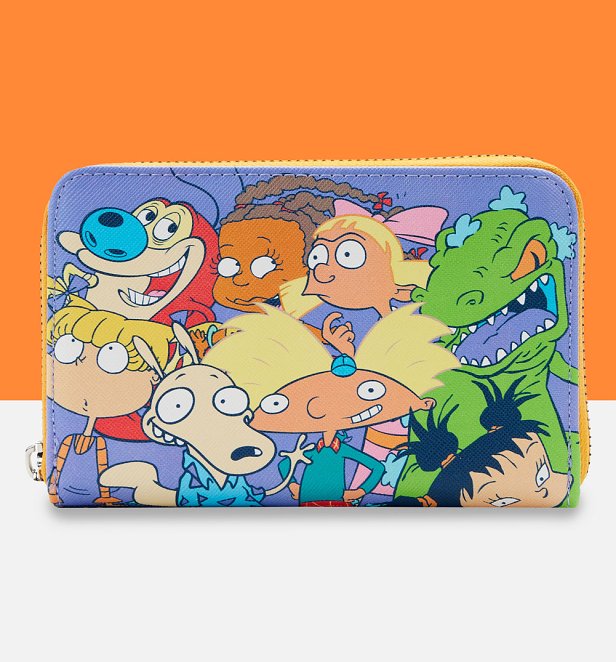 Loungefly Nickelodeon 90s Colour Block Zip Around Wallet Loungefly Nickelodeon 90s Colour Block Zip Around Wallet