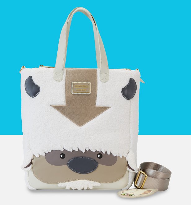 Loungefly Nickelodeon Avatar The Last Airbender Appa Cosplay Tote With Momo Charm