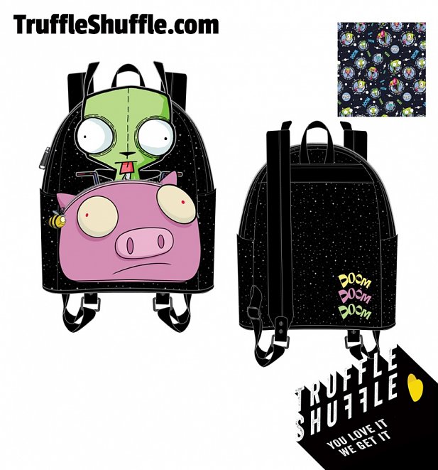 Loungefly Nickelodeon Invader Zim Gir Pig Doom Mini Backpack Loungefly Nickelodeon Invader Zim Gir Pig Doom Mini Backpack