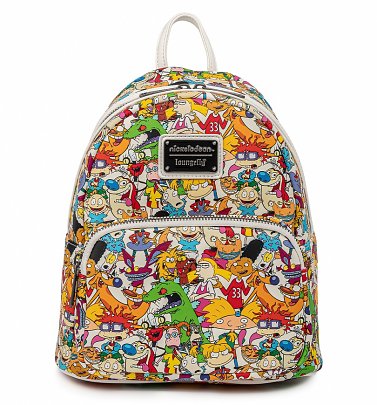 Loungefly Nickelodeon Rewind Gang All Over Print Mini Backpack Loungefly Nickelodeon Rewind Gang All Over Print Mini Backpack