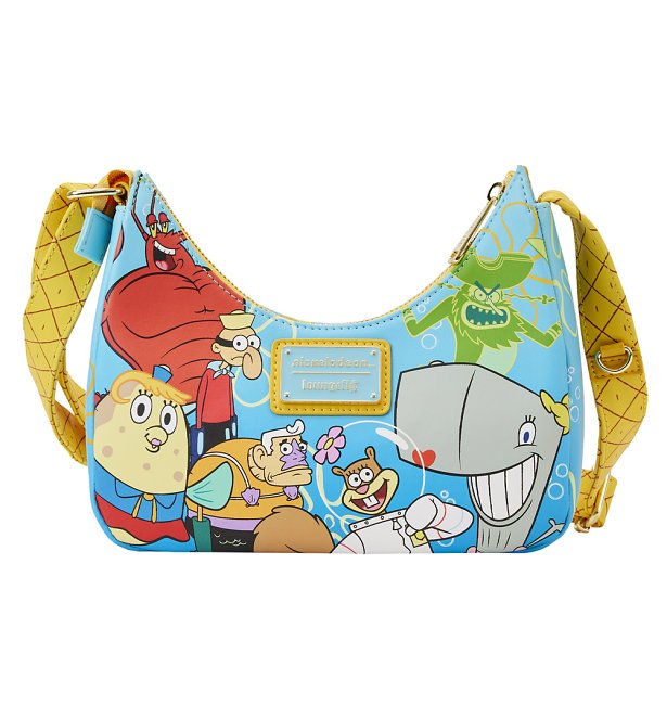 Loungefly Nickelodeon SpongeBob SquarePants Group Shot Crossbody Bag