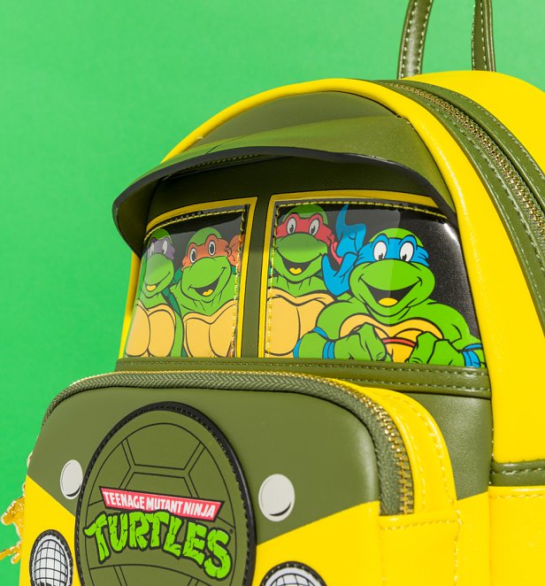 Loungefly Nickelodeon TMNT Light Up Turtle Party Wagon Mini Backpack