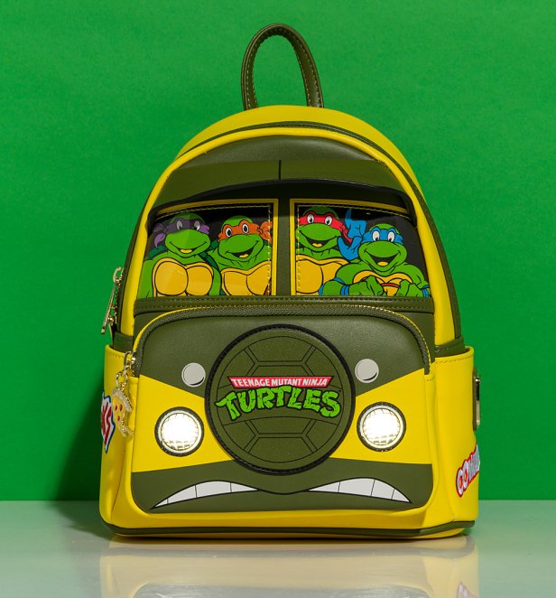 Loungefly Nickelodeon TMNT Light Up Turtle Party Wagon Mini Backpack