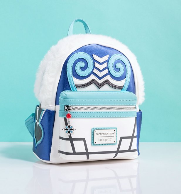 Loungefly Overwatch Mei Cosplay Mini Backpack With Faux Fur Trim