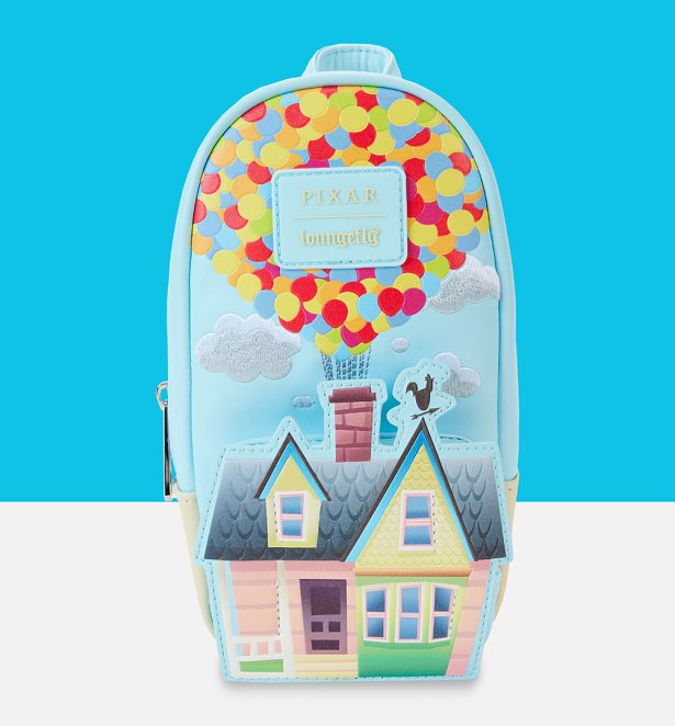 Loungefly Pixar Up 15th Anniversary Balloon House Mini Backpack Pencil Holder