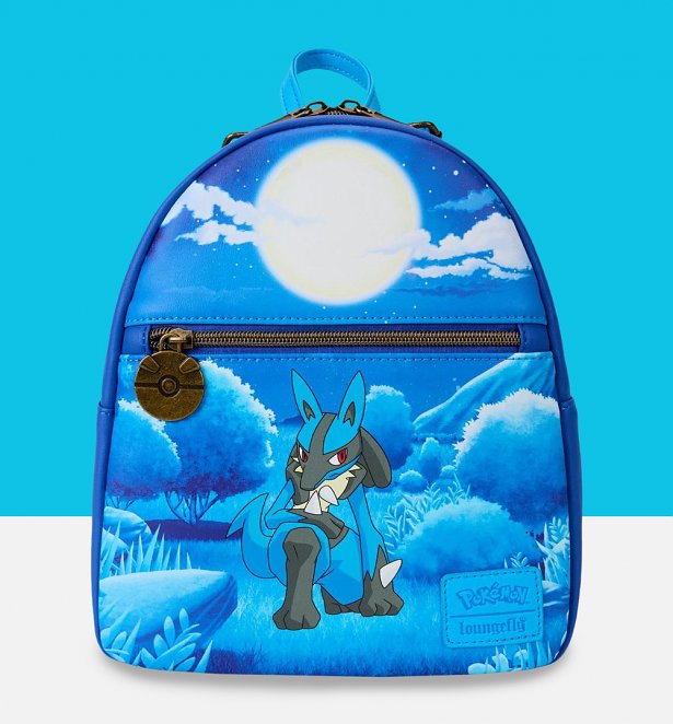 Loungefly Pokemon Lucario Mini Backpack Loungefly Pokemon Lucario Mini Backpack