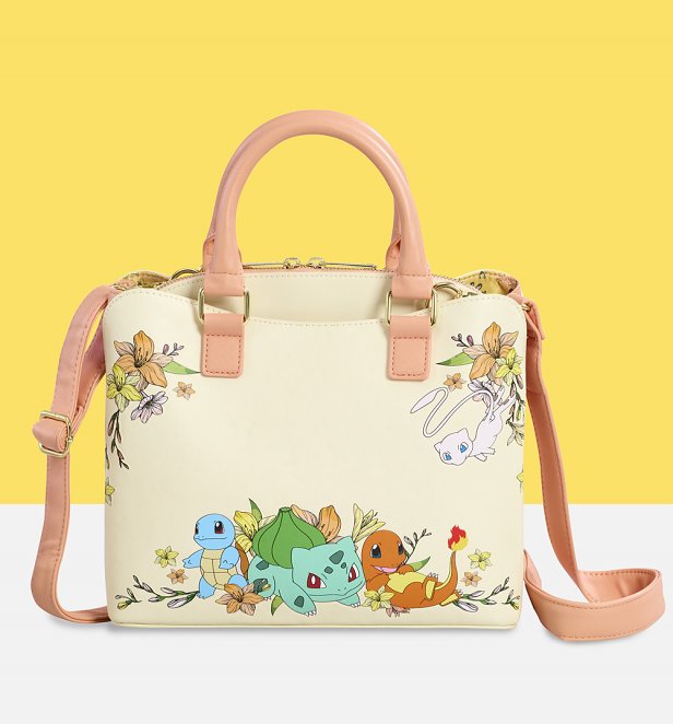 Loungefly Pokemon Mew & Kanto Starters Crossbody Bag Loungefly Pokemon Mew & Kanto Starters Crossbody Bag