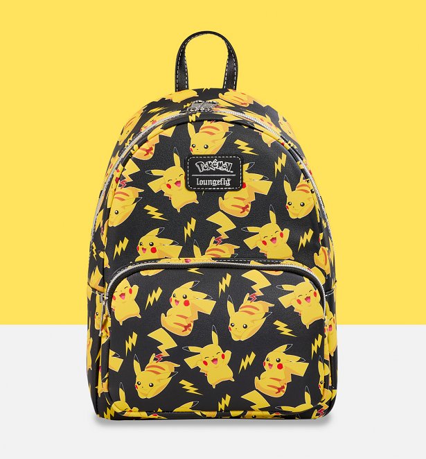 Loungefly Pokemon Pikachu All Over Print Mini Backpack Loungefly Pokemon Pikachu All Over Print Mini Backpack