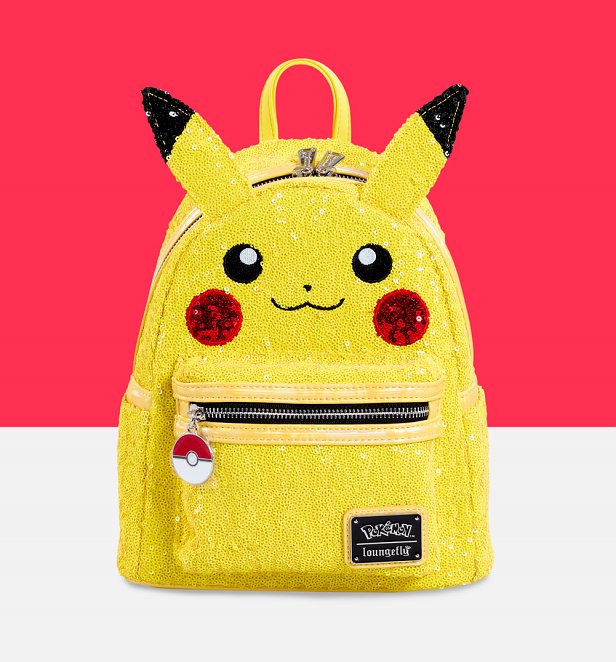 Loungefly Pokemon Sequin Pikachu Cosplay Mini Backpack Loungefly Pokemon Sequin Pikachu Cosplay Mini Backpack