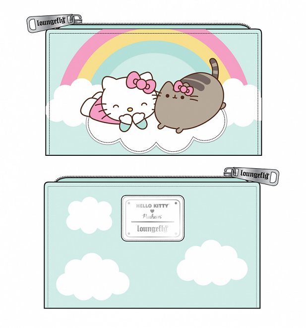 Loungefly Pusheen X Hello Kitty Cloud Lounging Bifold Wallet Loungefly Pusheen X Hello Kitty Cloud Lounging Bifold Wallet