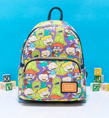 Loungefly Rugrats All Over Print Mini Backpack Loungefly Rugrats All Over Print Mini Backpack