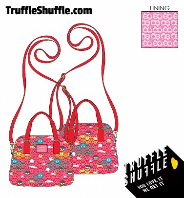 Loungefly Sanrio 60th Anniversary All Over Print Crossbody Bag Loungefly Sanrio 60th Anniversary All Over Print Crossbody Bag
