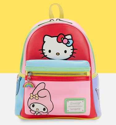 Loungefly Sanrio Hello Kitty & Friends Colour Block Mini Backpack Loungefly Sanrio Hello Kitty & Friends Colour Block Mini Backpack