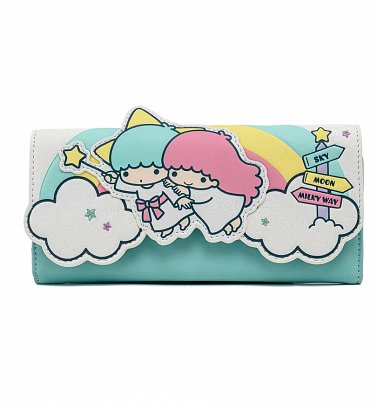 Loungefly Sanrio Little Twin Stars Rainbow Cloud Tri-Fold Wallet Loungefly Sanrio Little Twin Stars Rainbow Cloud Tri-Fold Wallet