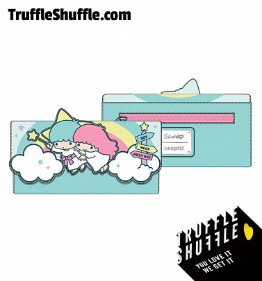 Loungefly Sanrio Little Twin Stars Rainbow Cloud Tri-Fold Wallet Loungefly Sanrio Little Twin Stars Rainbow Cloud Tri-Fold Wallet