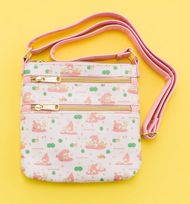 Loungefly Sanrio My Melody All Over Print Crossbody Bag