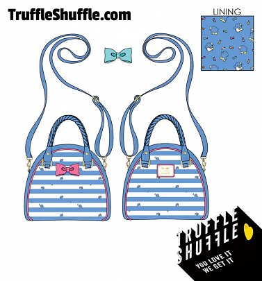 Loungefly Sanrio Tuxedo Sam Striped Crossbody Bag Loungefly Sanrio Tuxedo Sam Striped Crossbody Bag