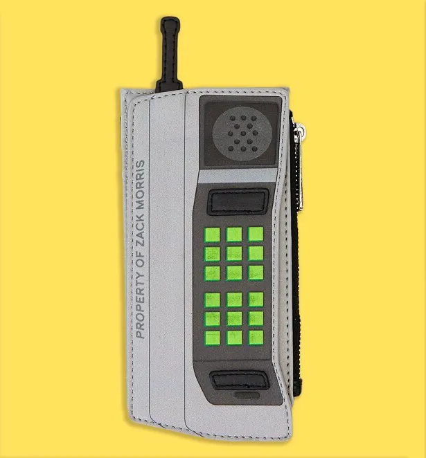 ☆Loungefly☆Saved By The Bell Zack Morris Retro Cell Phone Saved By The Bell Zack Morris Retro Cell Phone Glow Large