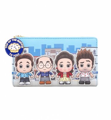 Loungefly Seinfeld Chibi City Flap Wallet Loungefly Seinfeld Chibi City Flap Wallet