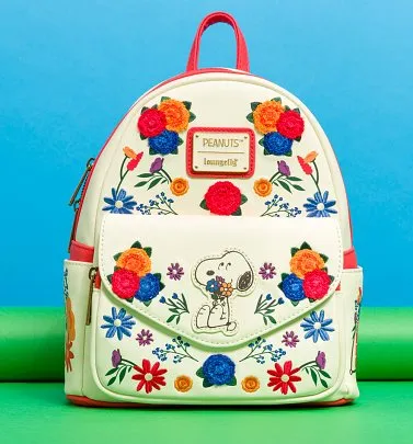 Loungefly Snoopy Floral Mini Backpack
