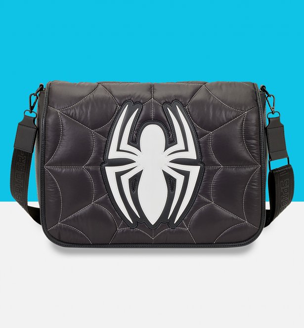 Loungefly Spider-Man Black Suit Crossbody Messenger Bag