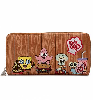 Loungefly SpongeBob SquarePants Krusty Krab Gang Zip Around Wallet Loungefly SpongeBob SquarePants Krusty Krab Gang Zip Around Wallet